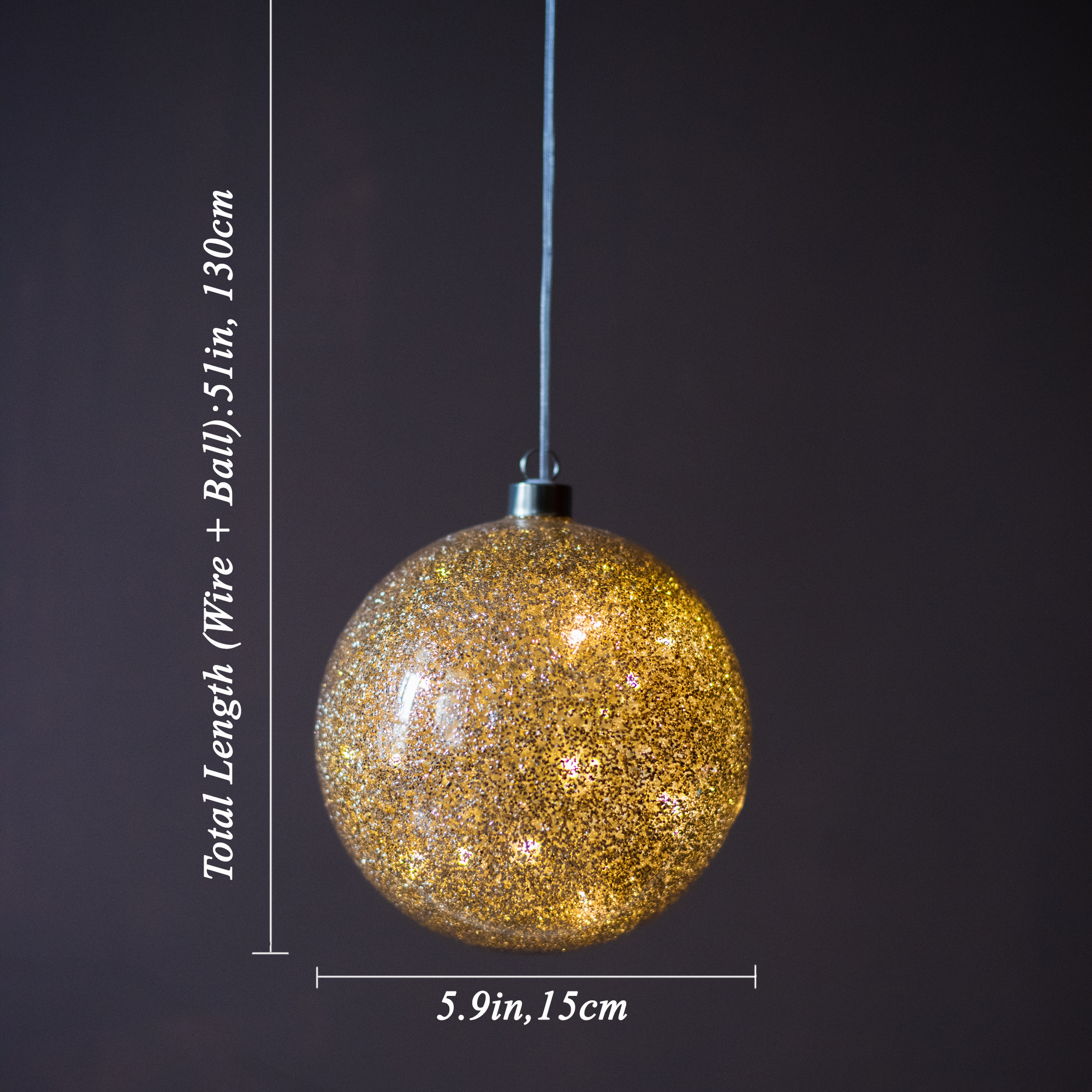 Luminous Glass Ball Christmas Tree Ornaments - Gifteal