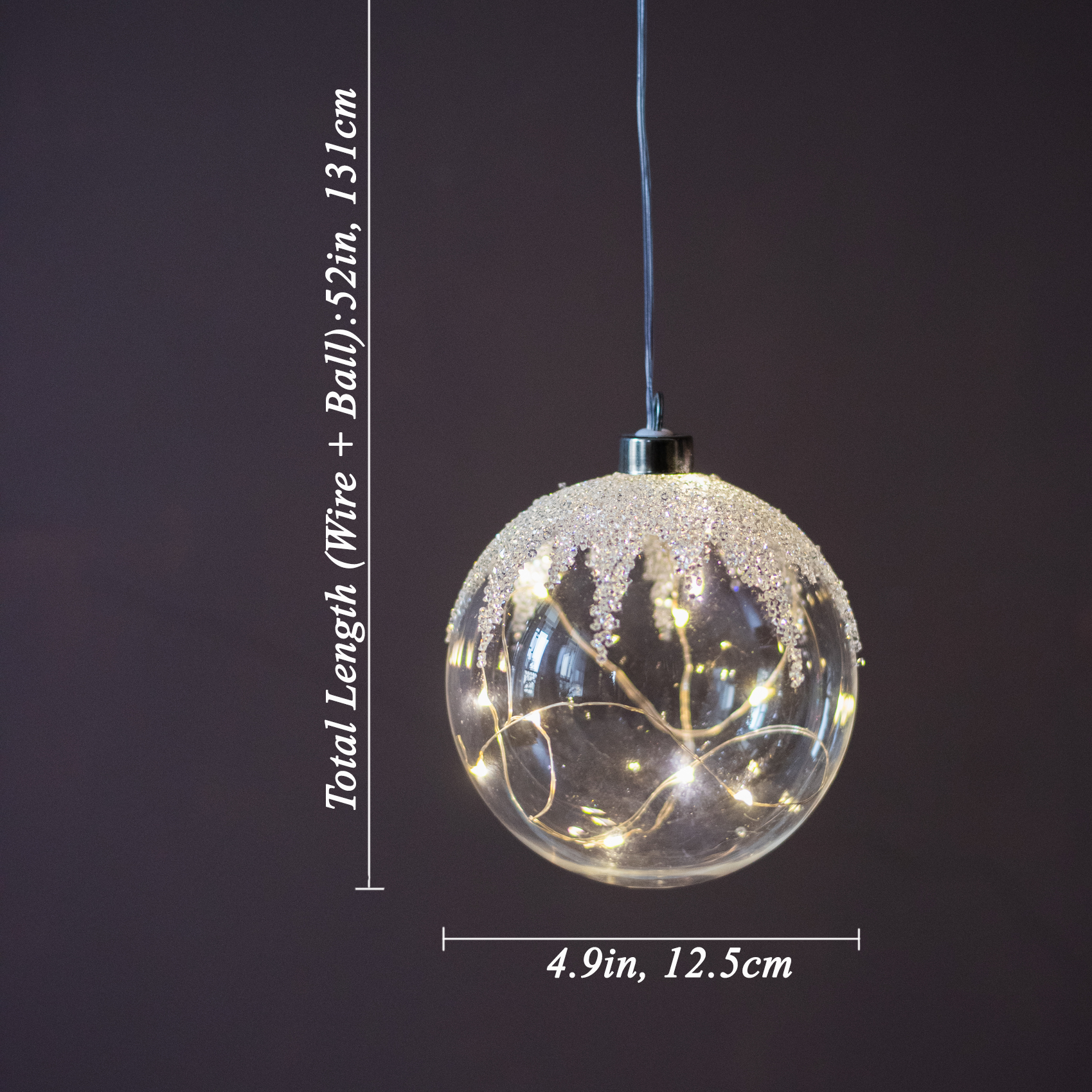 Luminous Glass Ball Christmas Tree Ornaments - Gifteal