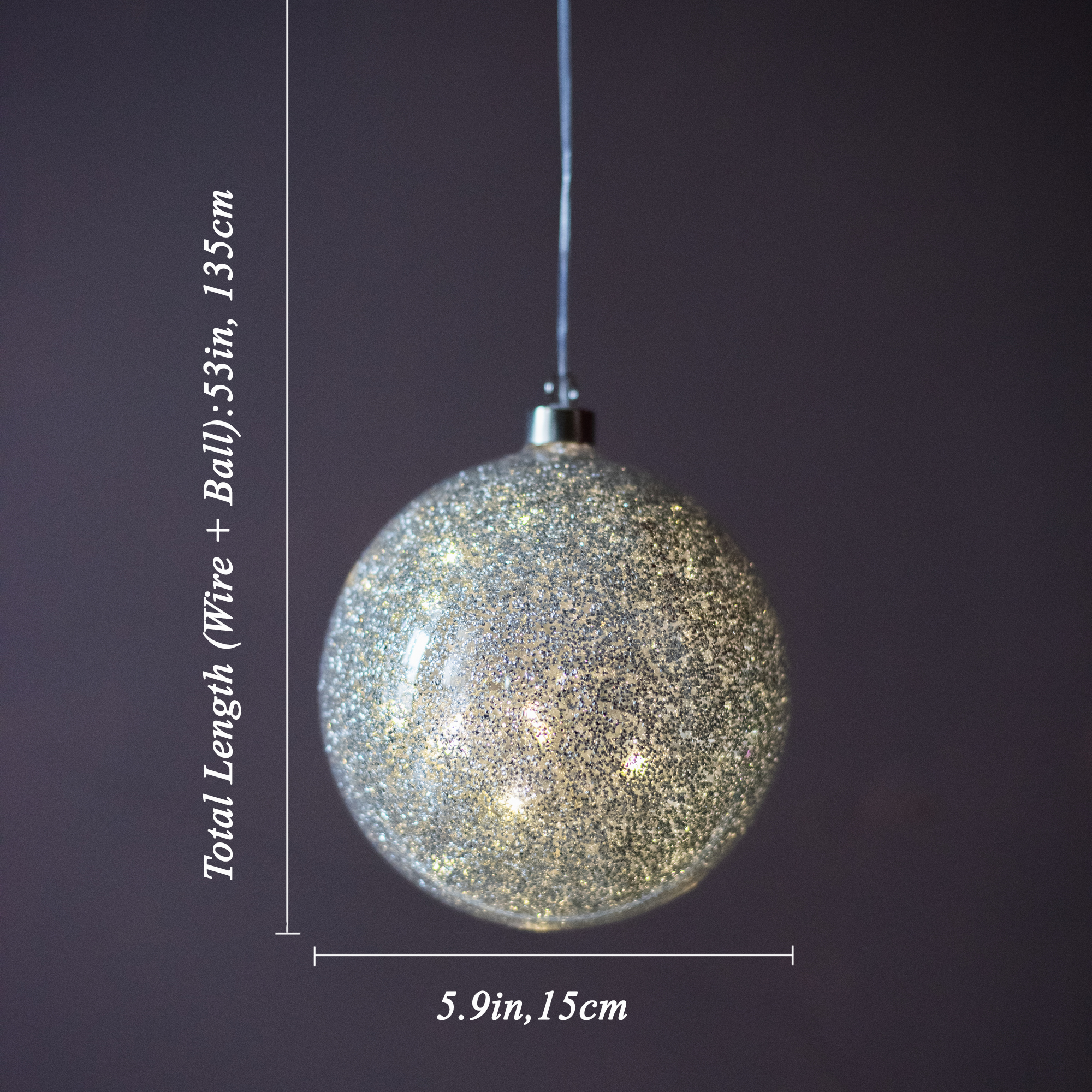 Luminous Glass Ball Christmas Tree Ornaments - Gifteal