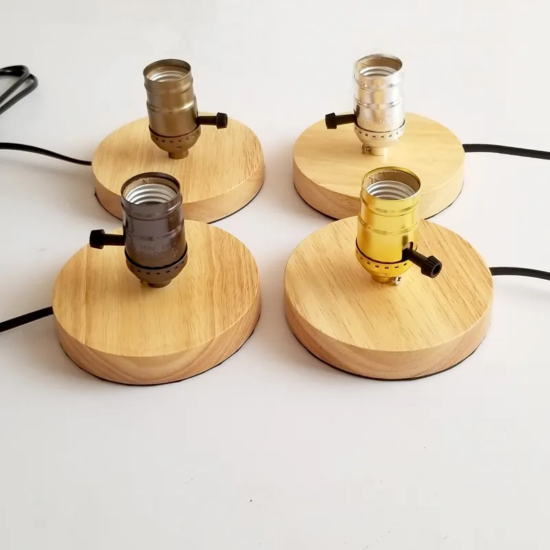 Modern Wood Lamp Base - Gifteal