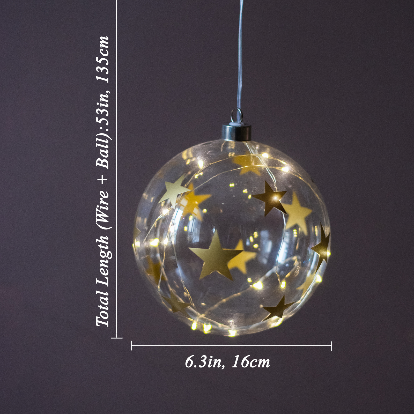 Luminous Glass Ball Christmas Tree Ornaments - Gifteal