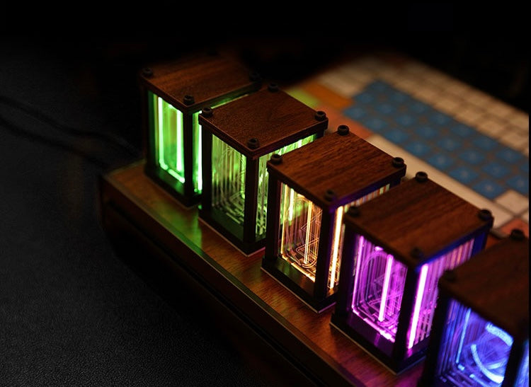 EraLuxe Wooden Nixie Clock - Gifteal