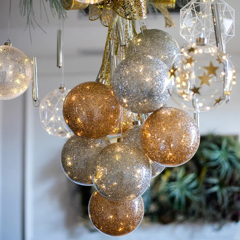 Luminous Glass Ball Christmas Tree Ornaments - Gifteal