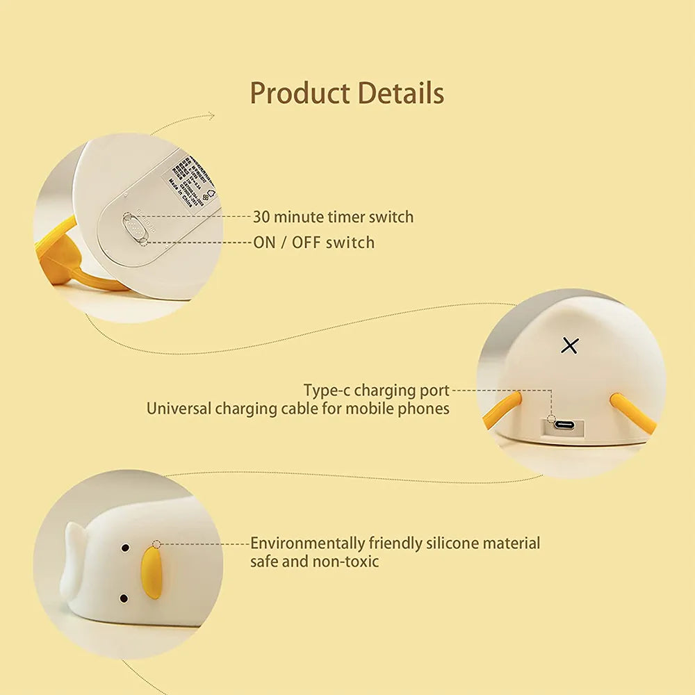 Lazy Laying Duck Nightlight - Gifteal