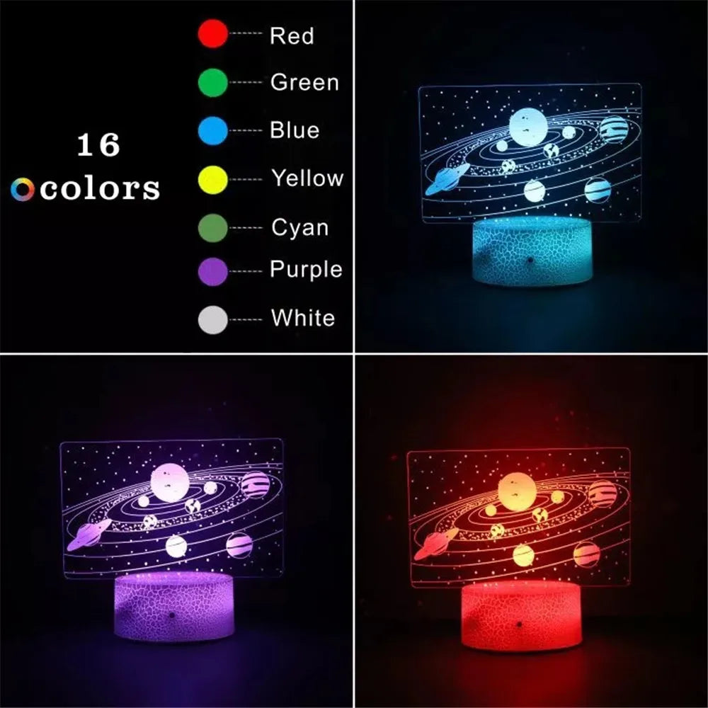 Cosmic Mirage 3D Illusion Light – Solar System Edition