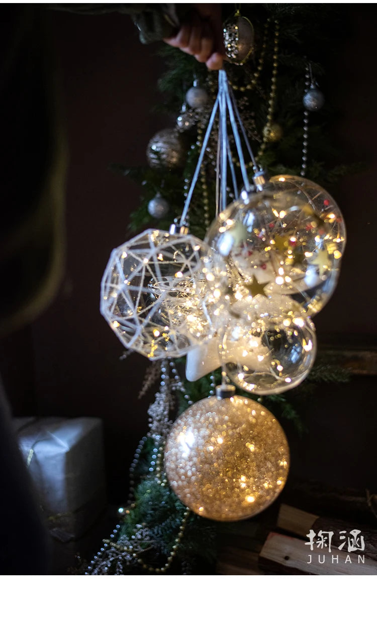 Luminous Glass Ball Christmas Tree Ornaments - Gifteal