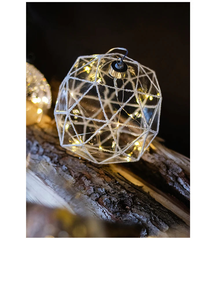 Luminous Glass Ball Christmas Tree Ornaments - Gifteal